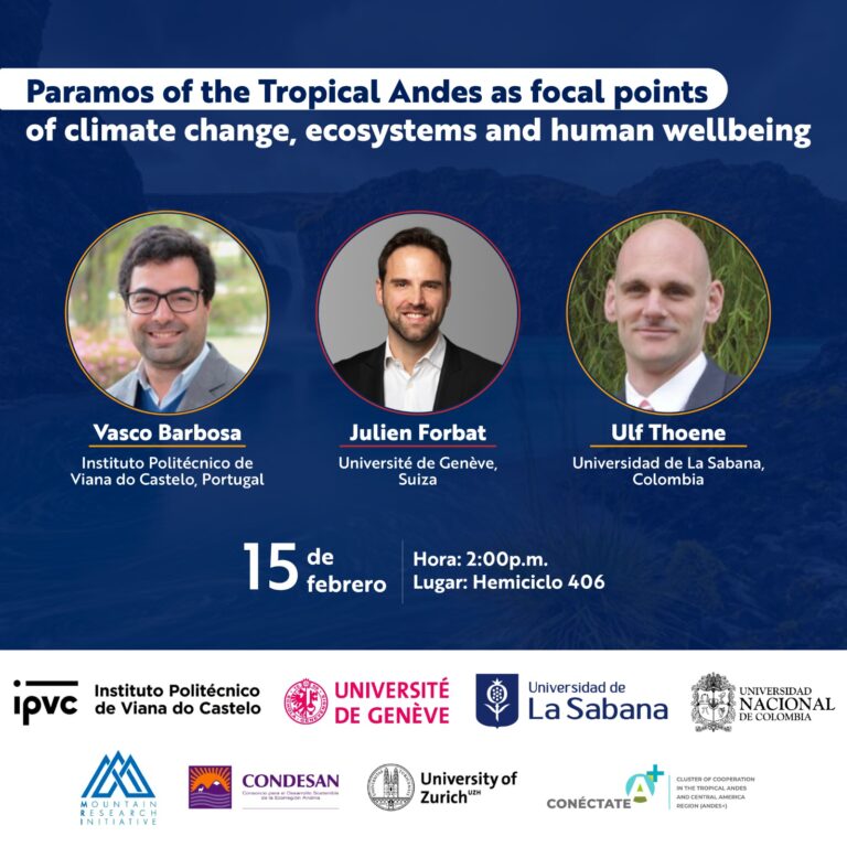 Webinar híbrido: “Los páramos de los Andes Tropicales como puntos focales del cambio climático, ecosistemas y bienestar humano”